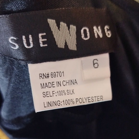 Sue Wong Vintage Black V-Neck Maxi Sundress - Like New Condition - Size 6 - Picture 3 of 4